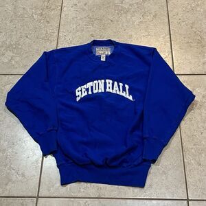 Steve & Barry's Vintage Seton Hall Unisex Size: Small Blue Sweatshirt